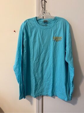 Comfort Colors Wonder Woman Light Blue Long Sleeve Tee